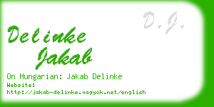 delinke jakab business card